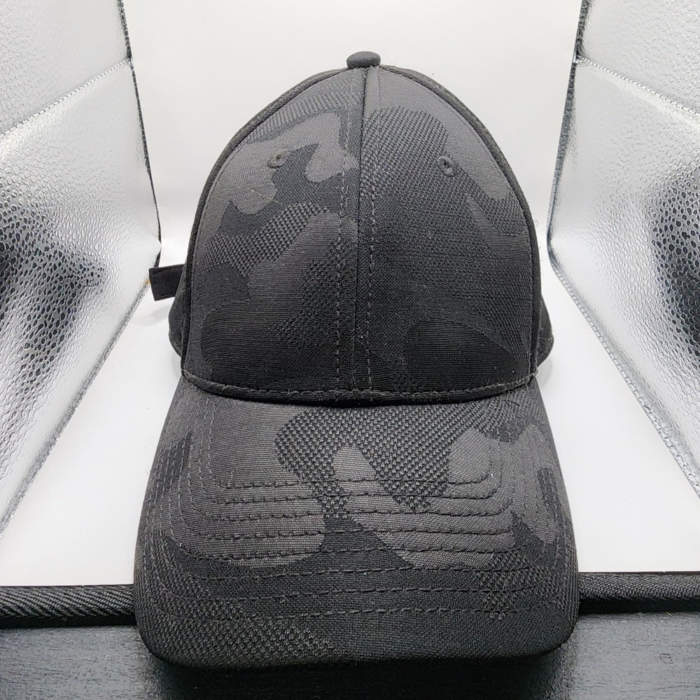 Express Baseball Hat Mens Black Tonal Camo Adjustable EXP Logo Cap‎ 400354